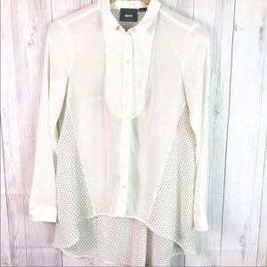 Anthropologie- Maeve pleated long sleeve blouse